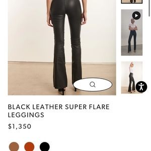 SPRWMN black leather pants never worn 1350$ retail